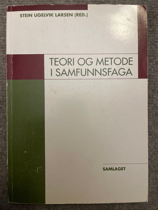 Teori og metode i samfunnsfaga - Bokia.no
