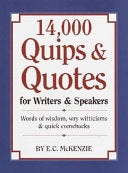 14,000 Quips & Quotes for Writers & Speakers 9780517427125 E. C. McKenzie Brukte bøker