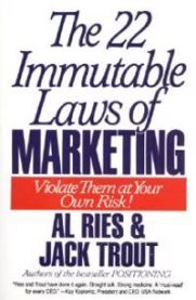 22 Immutable Laws of Marketing 9780887306662 Ries Al Trout Jack Brukte bøker