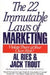 22 Immutable Laws of Marketing 9780887306662 Ries Al Trout Jack Brukte bøker