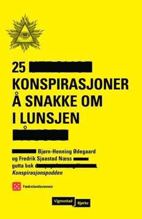25 konspirasjoner å snakke om i lunsjen 9788241952142 Bjørn-Henning Ødegaard Fredrik Sjaastad Næss Brukte bøker