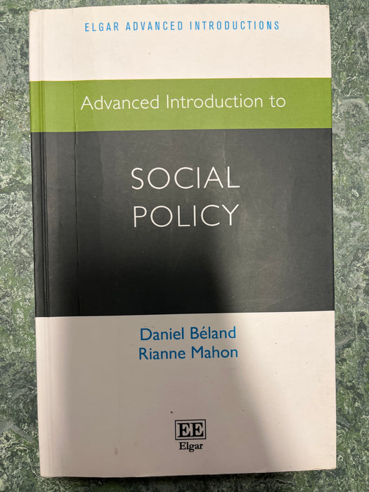 Advanced Introduction to Social Policy - Bokia.no