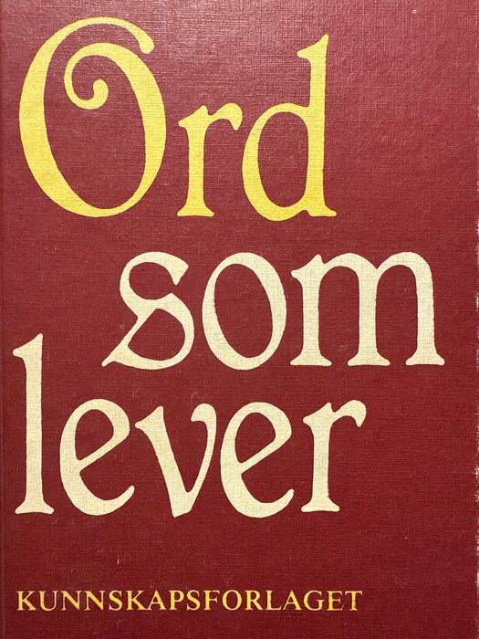 Ord som lever (Innbundet) - Bokia.no