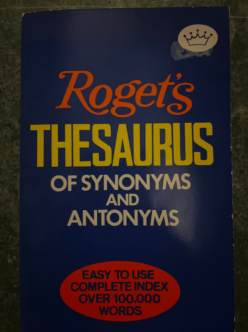 Roget's Thesaurus of Synonyms and Antonyms - Bokia.no