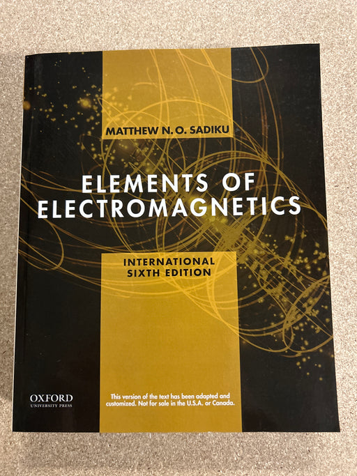 Elements of Electromagnetics (Pocket) - Bokia.no