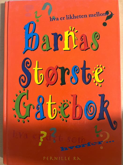 Barnas største gåtebok (Innbundet) - Bokia.no