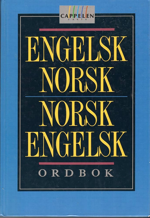 Cappelens engelsk-norsk og norsk-engelsk ordbok (Innbundet) - Bokia.no