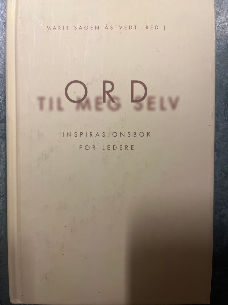 Ord til meg selv (Innbundet) - Bokia.no