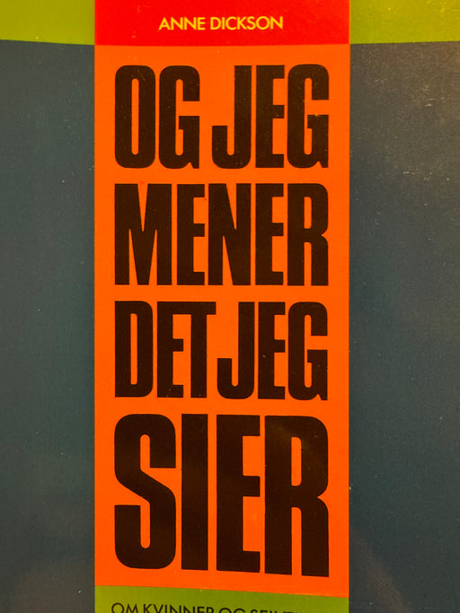 Og jeg mener det jeg sier (Pocket) - Bokia.no