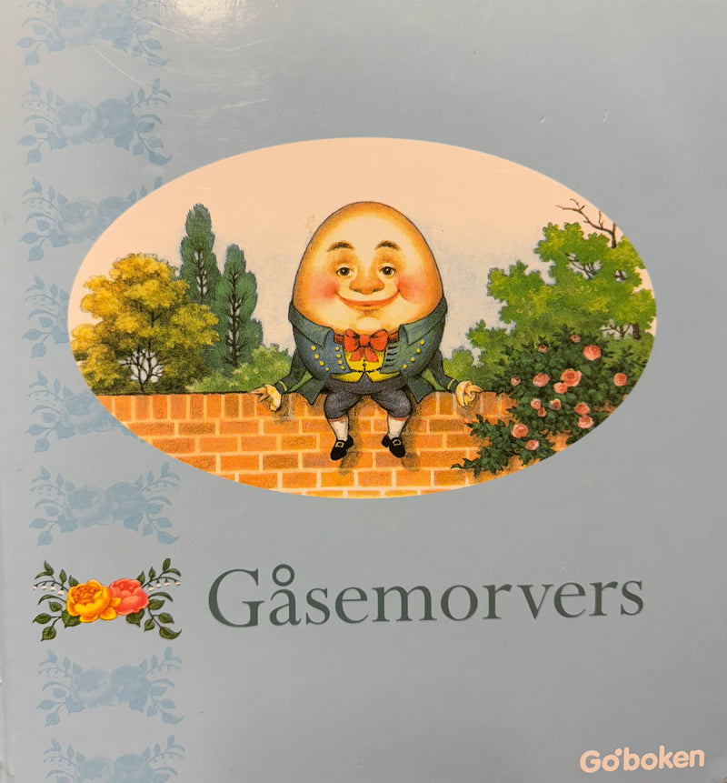 Bok om Gåsemorvers av Bokia.no, illustrert cover med fargerike gåsemorfigurer og boktittel på forsiden