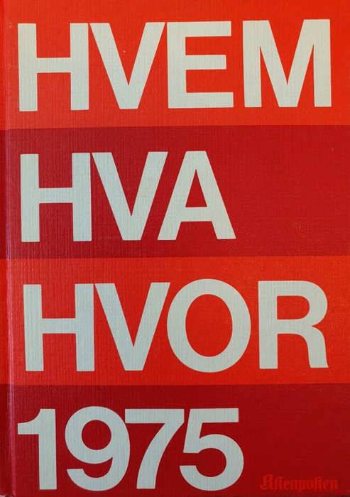 Hvem hva hvor 1975 (Innbundet) - Bokia.no