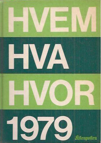 Hvem hva hvor 1979 (Innbundet) - Bokia.no