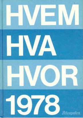 Hvem hva hvor 1978 (Innbundet) - Bokia.no