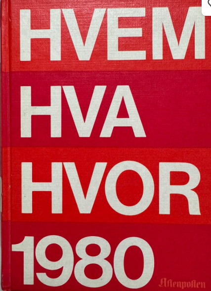Hvem hva hvor 1980 (Innbundet) - Bokia.no