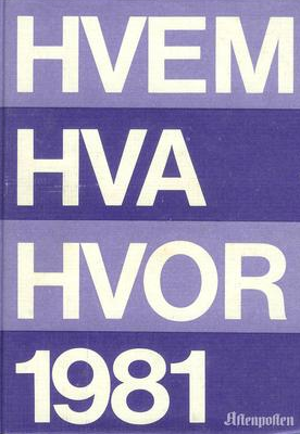 Hvem hva hvor 1981 (Innbundet) - Bokia.no
