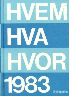 Hvem hva hvor 1983 (Innbundet) - Bokia.no