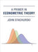 A Primer in Econometric Theory 9780262034906 John Stachurski Brukte bøker