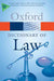 A Dictionary of Law 9780199551248 Jonathan Law Elizabeth A. Martin Brukte bøker