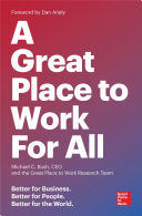 A Great Place to Work for All 9781523095087 The Great Place to Work Research Team CEO Michael C. Bush Brukte bøker