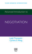 Advanced Introduction to Negotiation 9781789909135 Leigh Thompson Cynthia S. Wang Brukte bøker
