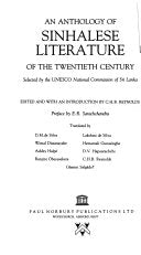 An Anthology of Sinhalese Literature of the Twentieth Century 9780904404531 Christopher Hanby Baillie Reynolds Brukte bøker