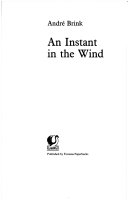 An Instant in the Wind 9780006540120 André Brink Brukte bøker
