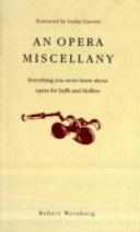 An Opera Miscellany 9780462099811 Robert Weinberg Brukte bøker