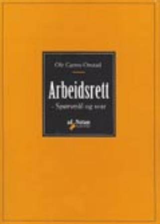 Arbeidsrett 9788241710797 Ole Gjems-Onstad Brukte bøker