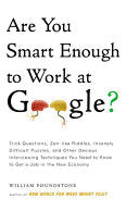 Are You Smart Enough to Work at Google? 9780316099974 William Poundstone Brukte bøker