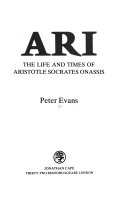 Ari 9780224021357 Peter Evans Brukte bøker