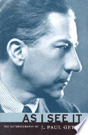 As I See it 9780892367009 J. Paul Getty Brukte bøker