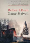 Before I Burn 9780857892164 Gaute Heivoll Brukte bøker