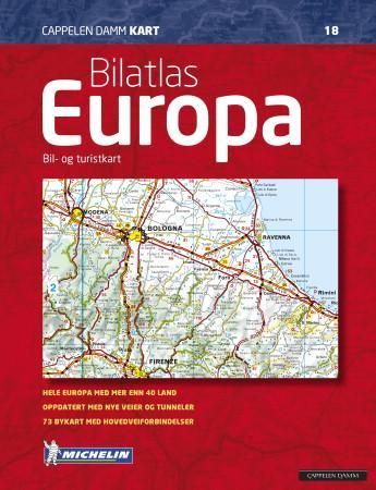 Bilatlas Europa 9788202407179  Brukte bøker