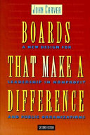 Boards That Make a Difference 9780787908119 John Carver Brukte bøker