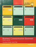 Business Communication Essentials, Global Edition 9781292093260 Courtland L. Bovee John V. Thill Brukte bøker