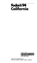 California '94 9780679025047 Fodor's Brukte bøker