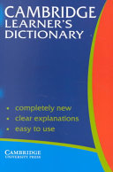 Cambridge Learner's Dictionary 9780521663663 Elizabeth Walter Brukte bøker