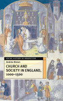 Church And Society In England 1000-1500 9780333691458 Andrew Brown Brukte bøker
