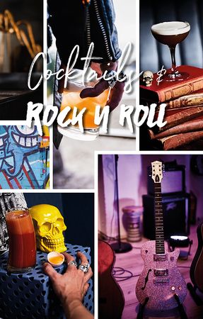 Cocktails & rock n roll 9788230021378 Johan Bergstrøm Steinar Jensen Brukte bøker