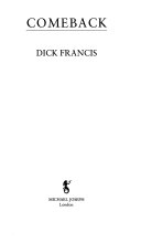Comeback 9780718136918 Dick Francis Brukte bøker
