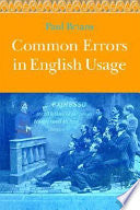 Common Errors in English Usage 9781887902892 Paul Brians Brukte bøker
