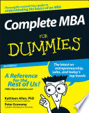 Complete MBA For Dummies 9780470194294 Peter Economy Kathleen Allen Brukte bøker