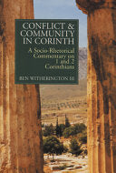 Conflict and Community in Corinth 9780802801449 Ben Witherington Brukte bøker
