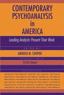Contemporary Psychoanalysis in America 9781585622320 Arnold M. Cooper Brukte bøker