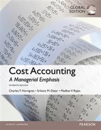 Cost Accounting, Global Edition 9781292018225 Madhav Rajan Srikant M. Datar Charles T. Horngren Brukte bøker