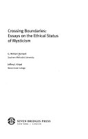 Crossing Boundaries 9781889119328 George William Barnard Jeffrey John Kripal Brukte bøker