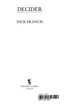 Decider 9780718138332 Richard Stanley Francis Dick Francis Brukte bøker