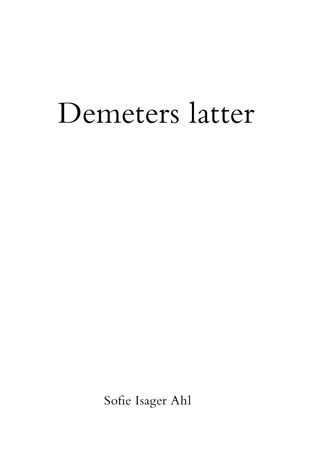 Demeters latter 9788284170312 Sofie Isager Ahl Brukte bøker