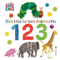 Den lille larven Aldrimetts 123 9788205544390 Eric Carle Brukte bøker