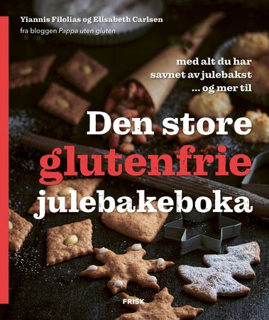 Den store glutenfrie julebakeboka 9788284370101 Yiannis Filolias Elisabeth Carlsen Brukte bøker